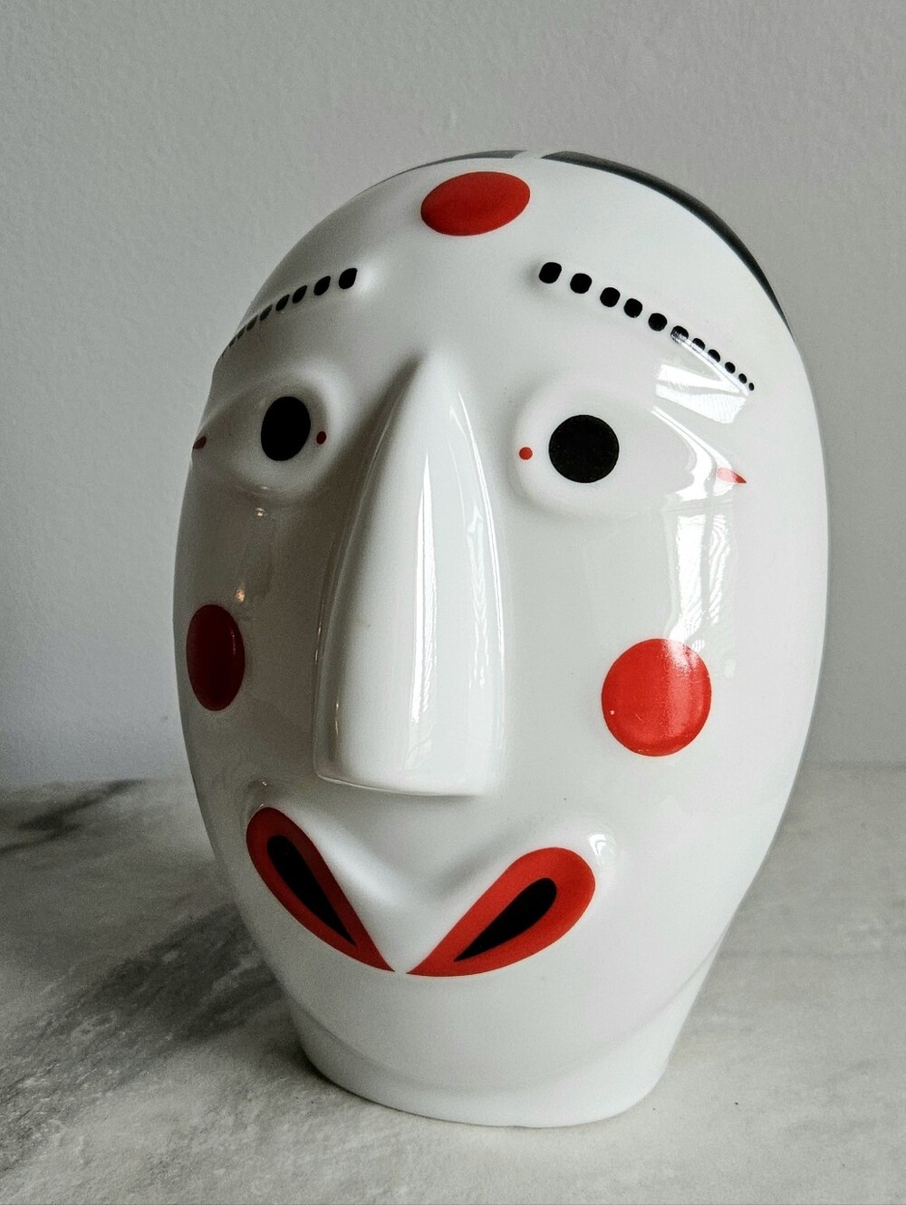 Rare 1988 Jinro Soju Seoul Olympics Ceramic Mask Decanter Bottle - Picture 10 of 15